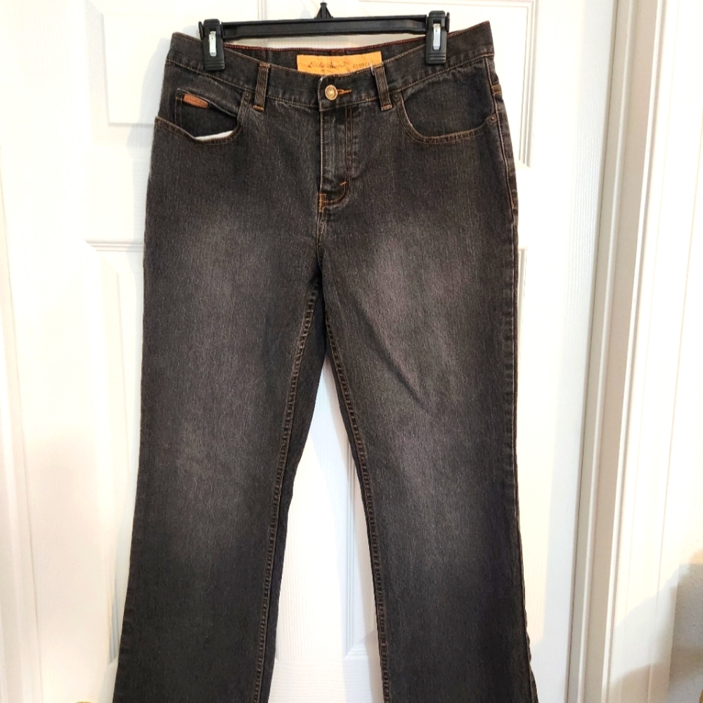Eddie Bauer Women's Size 10 Bootcut Denim Jeans Dark Wash Mid Rise